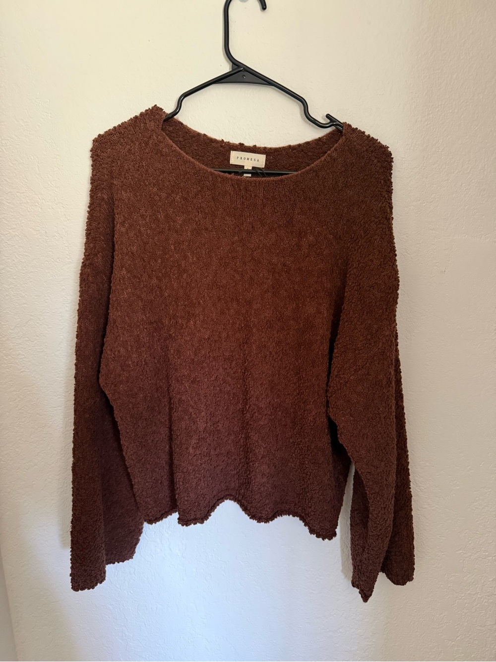 Promesa Chestnut Brown Crewneck Sweater